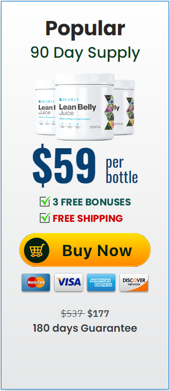 Ikaria lean Belly Juice - Buy 3 Bottles