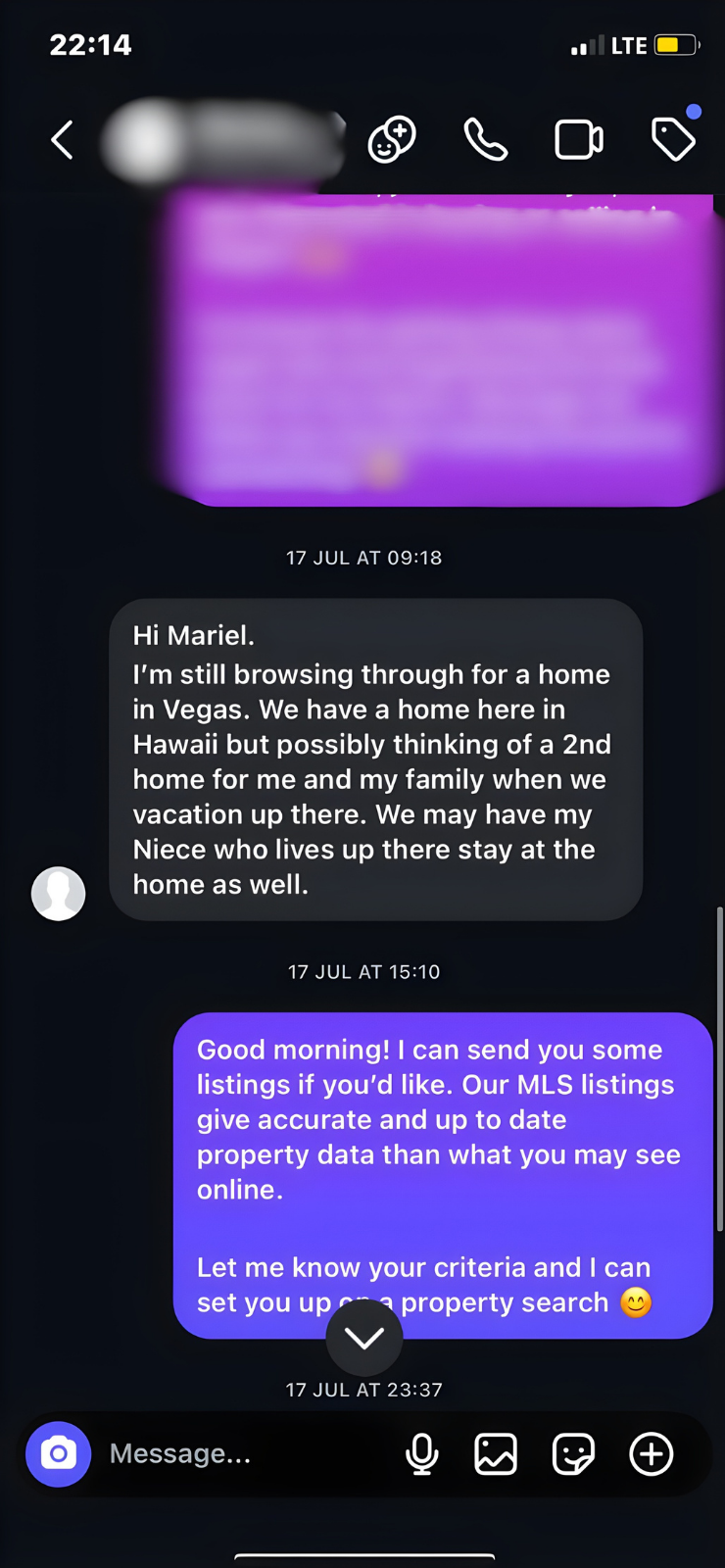 Mariel case study screenshot 4