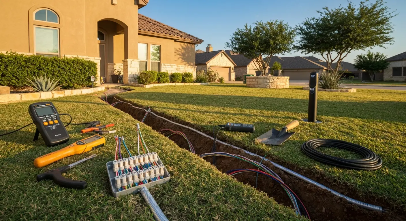 Underground audio wiring installation