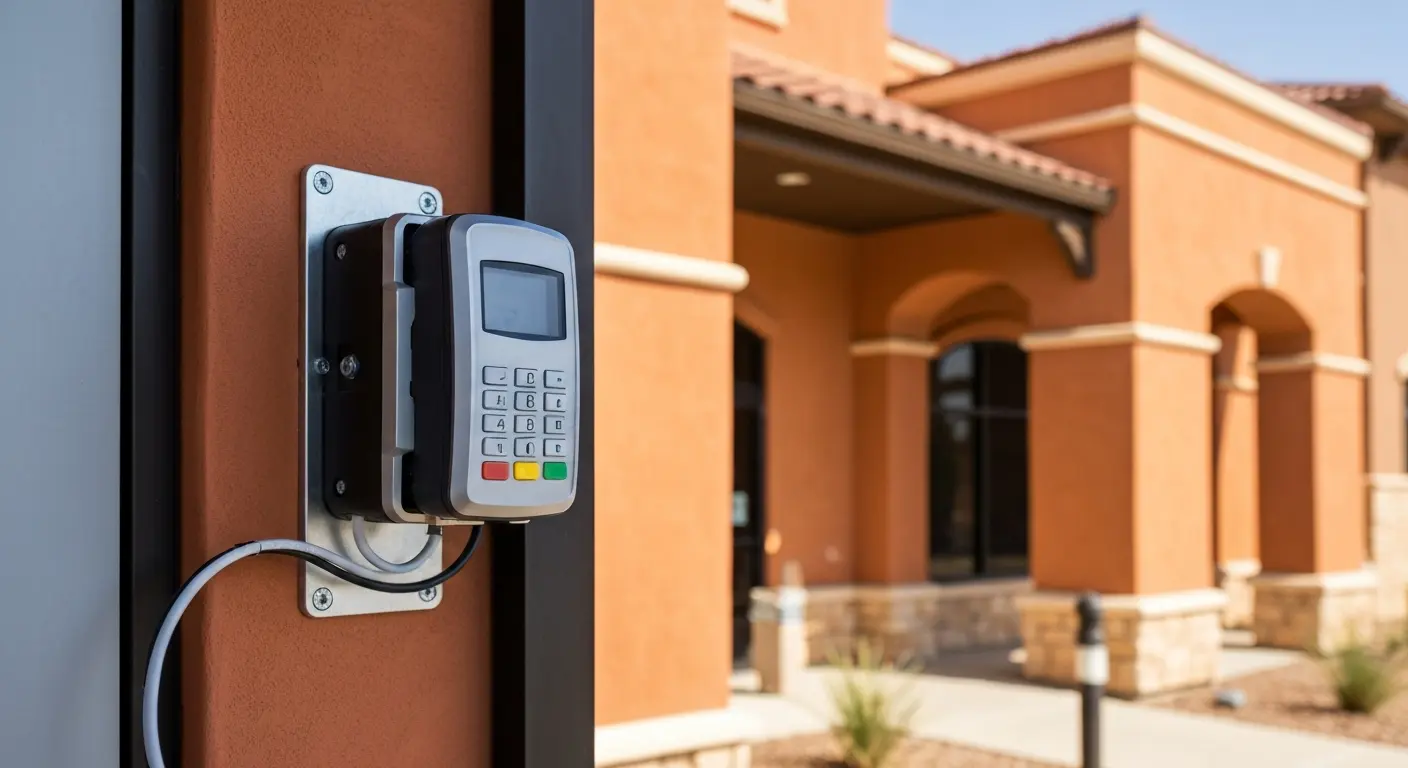 Access control card reader installation