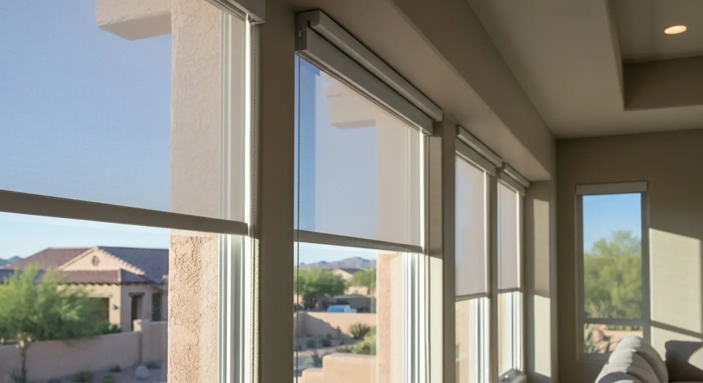 Motorized shades with Lutron control