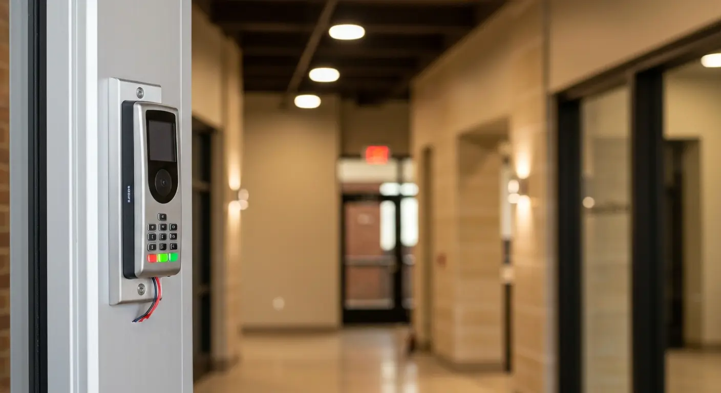 Access control card reader