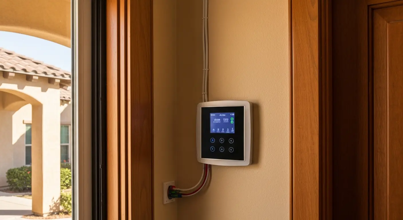 Residential alarm panel installation