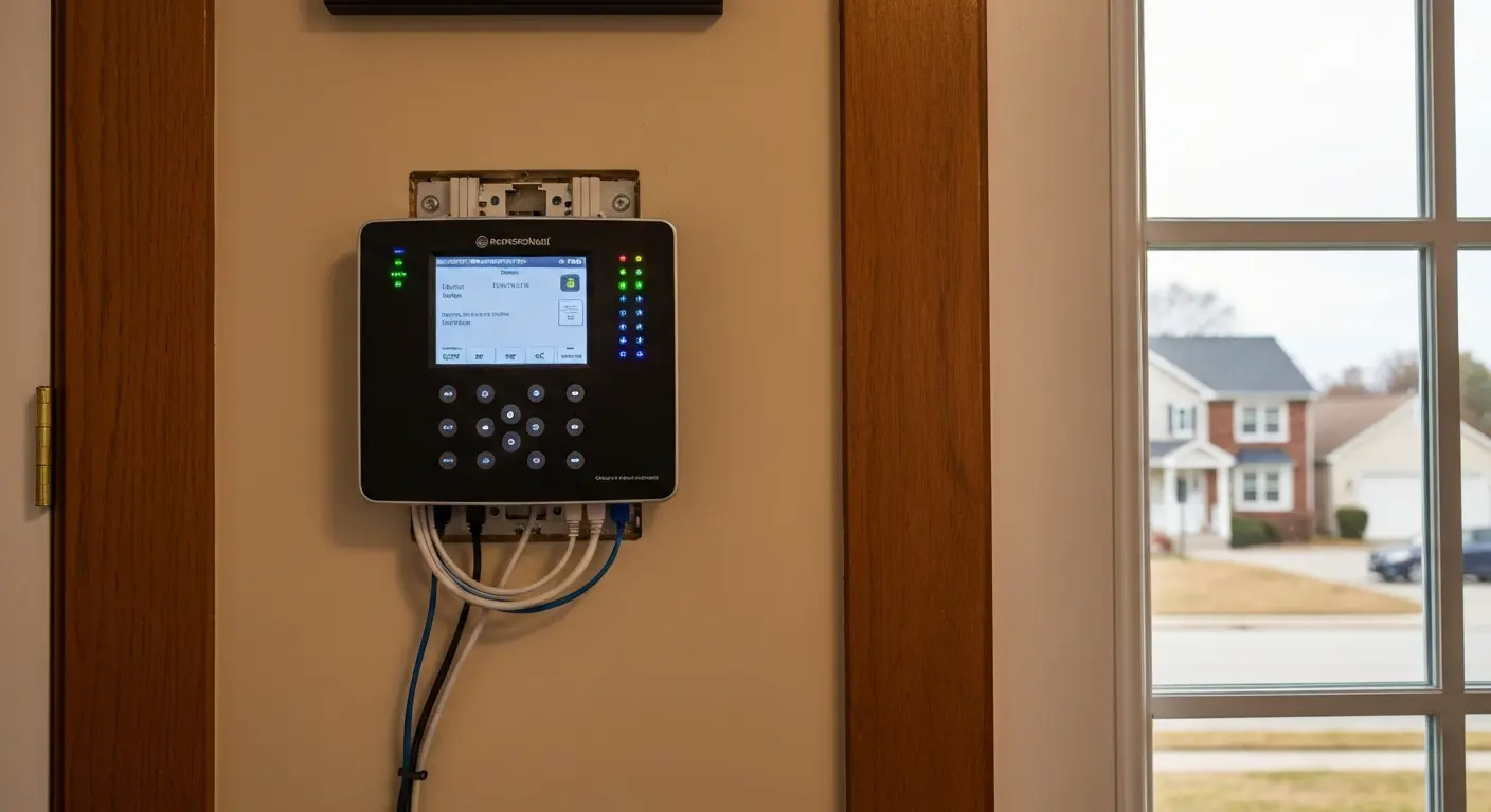 Alarm system control panel