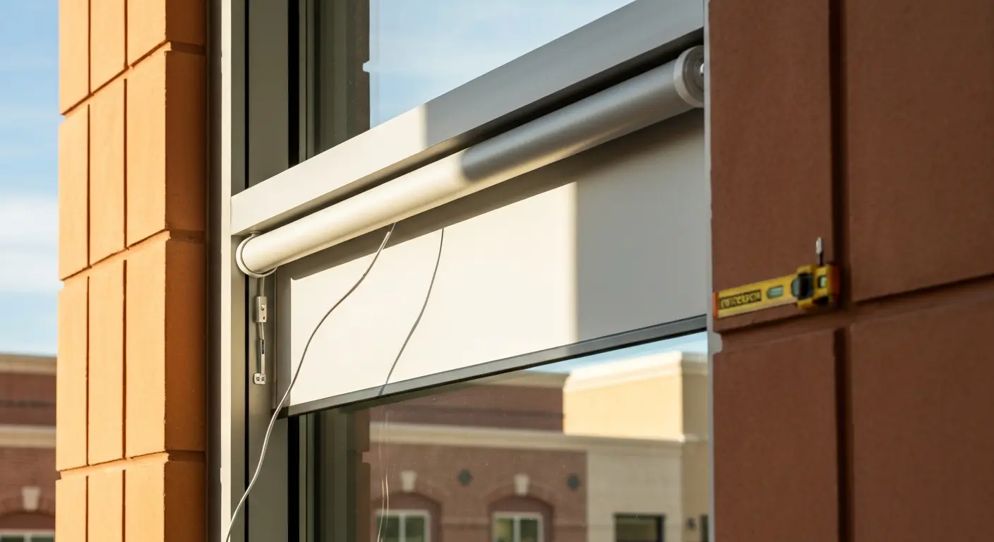 Motorized shade installation