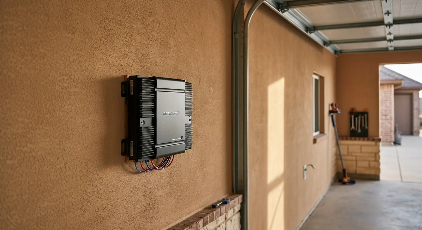 Amplifier installation in garage