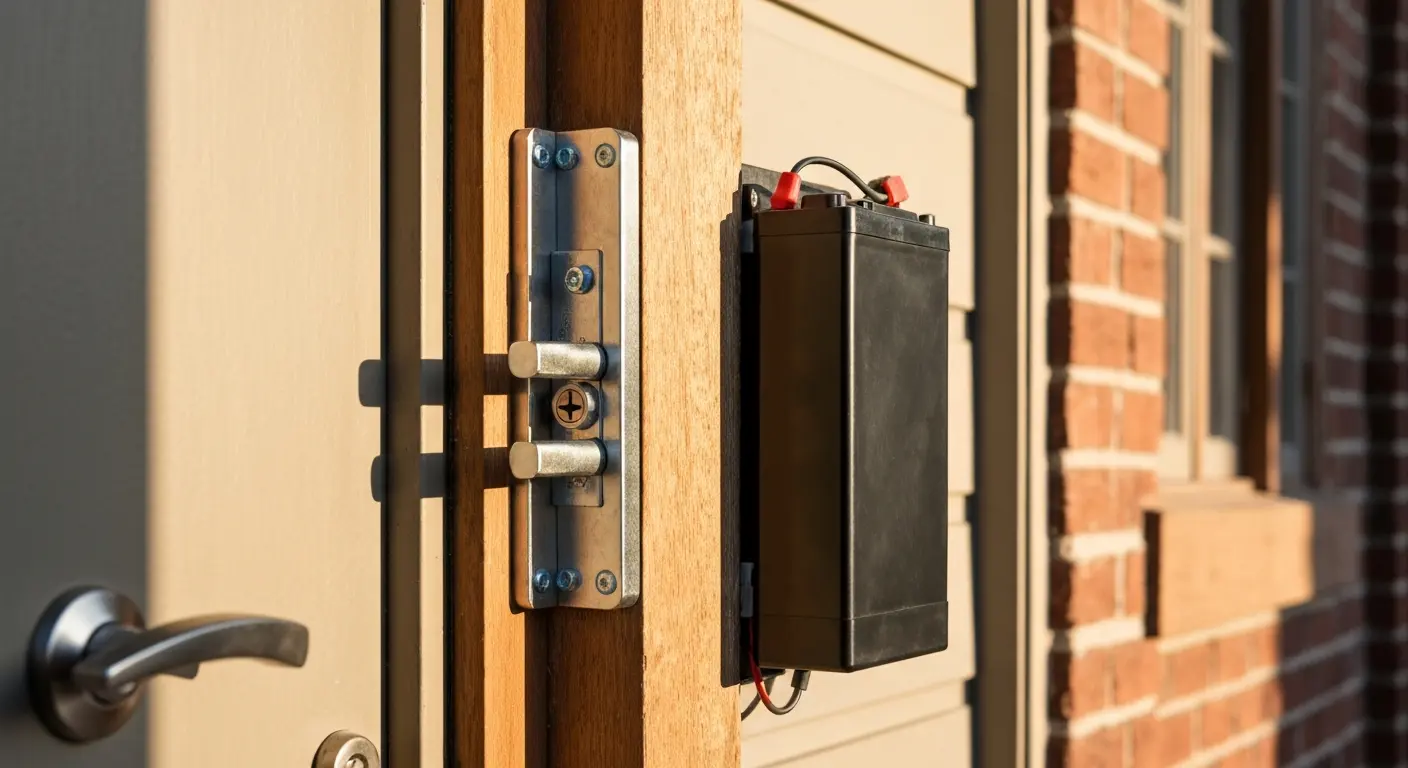 Electronic lock installation