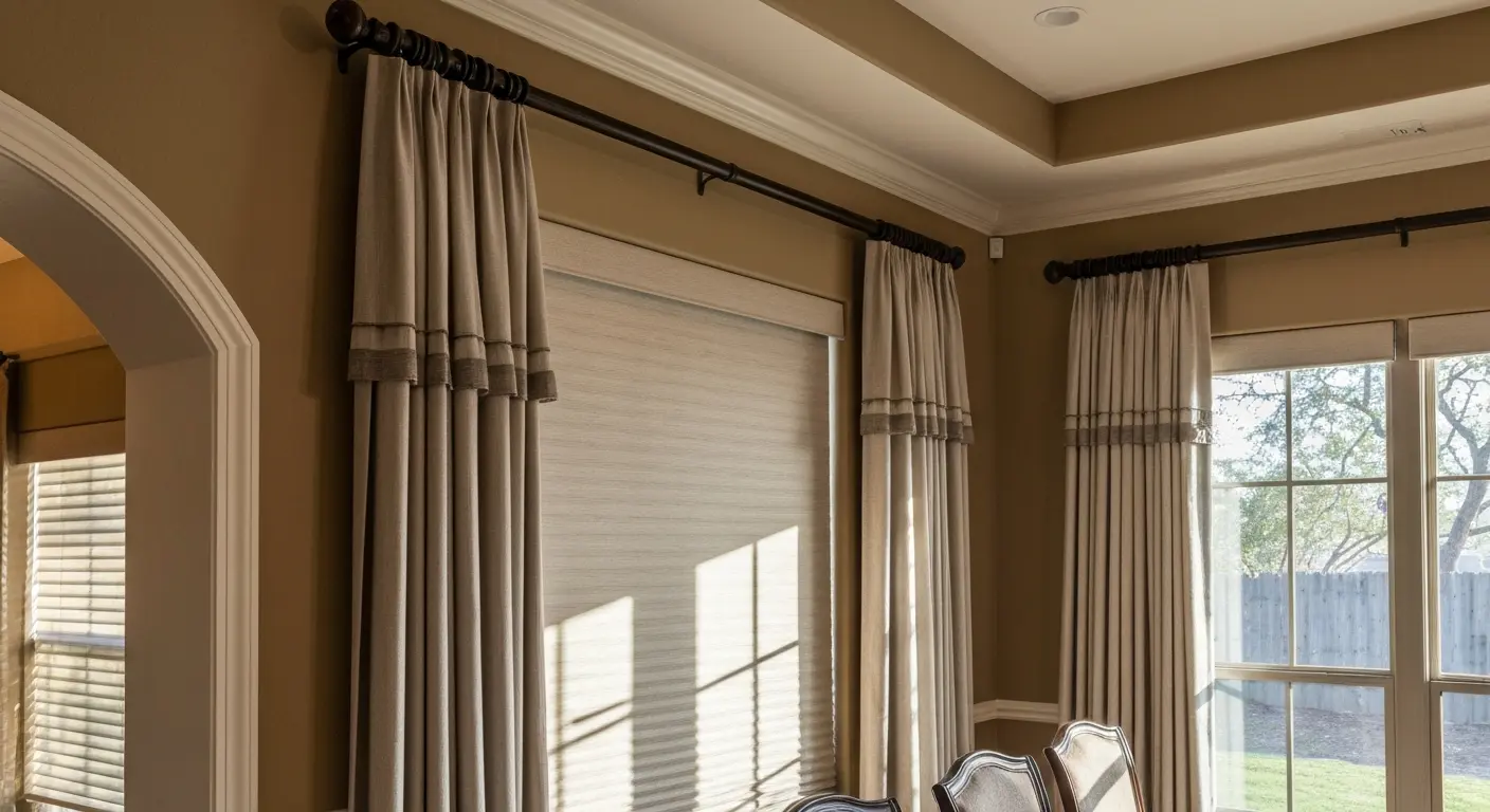 Motorized drapery installation