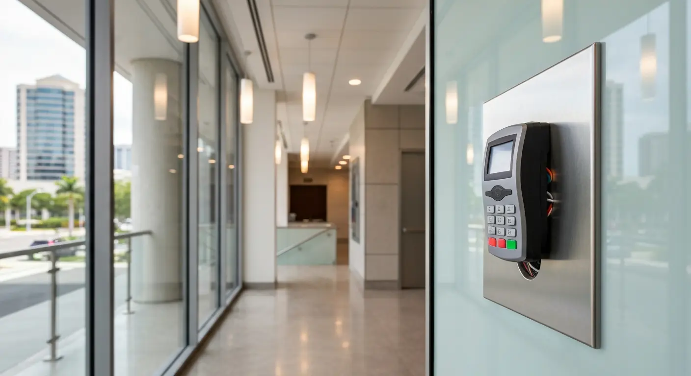 Access control card reader installation