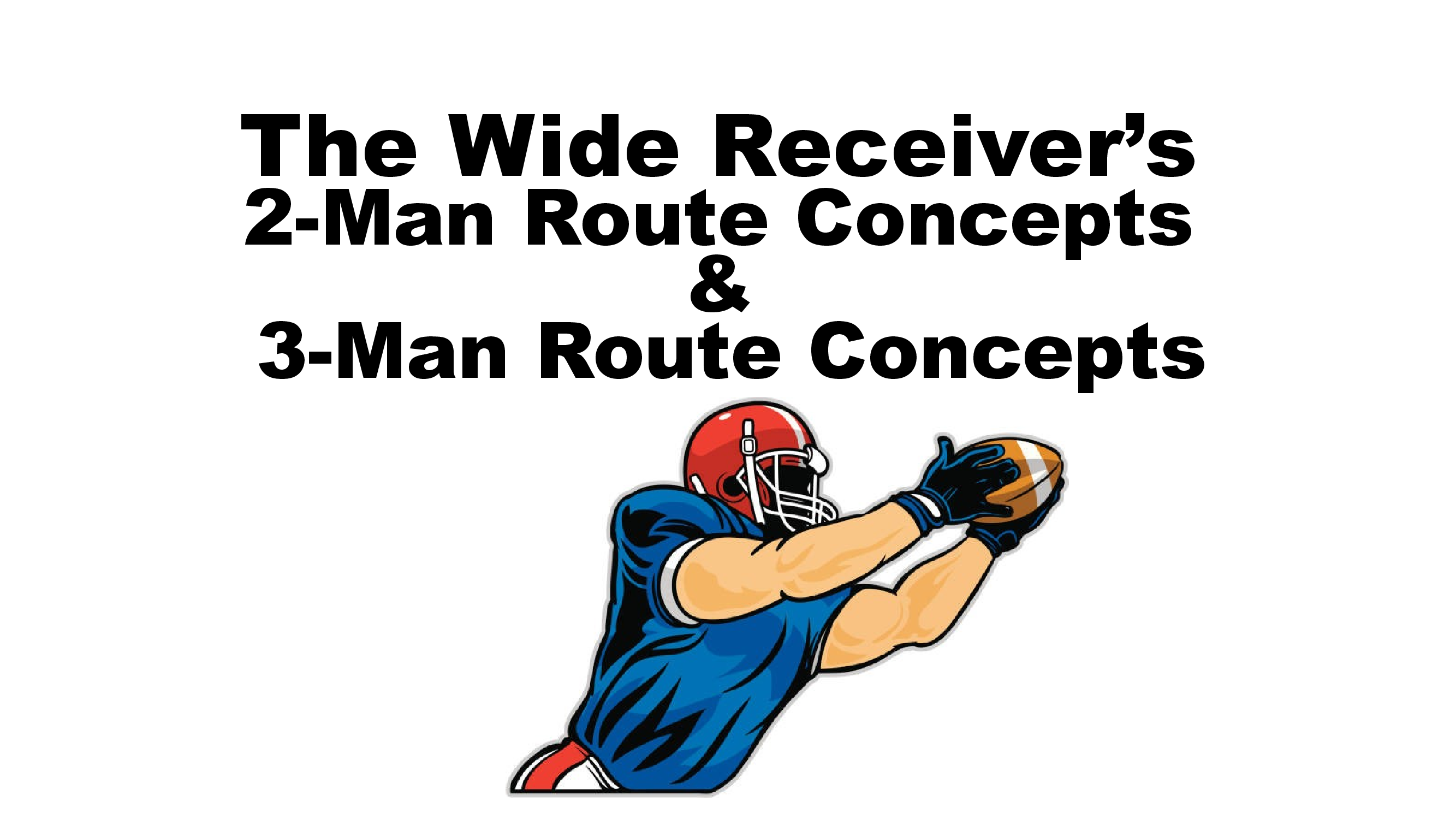2 Man Route Concepts and 3 Man Route Concepts Wide Receiver