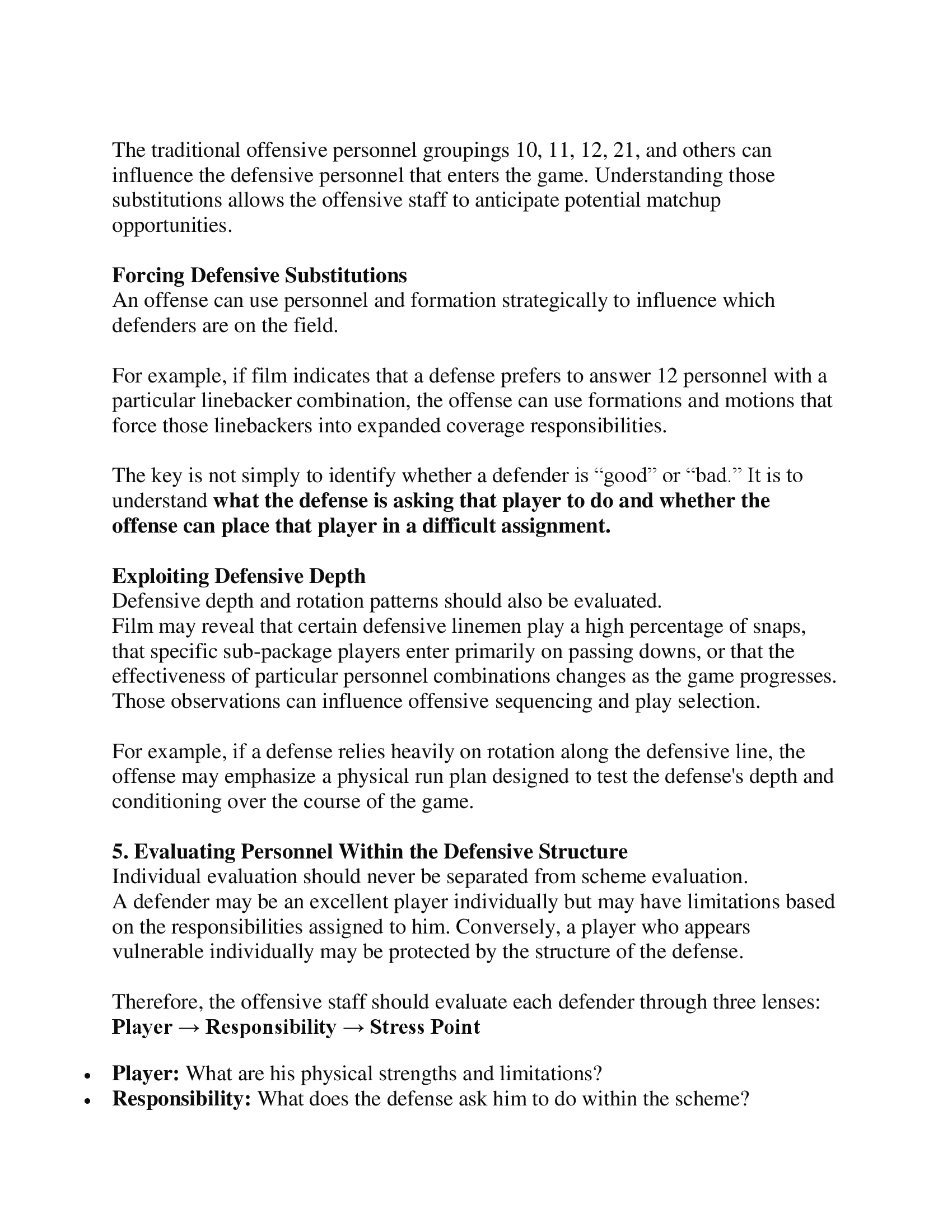 Game Planning Defensive Personnel — diagram 4