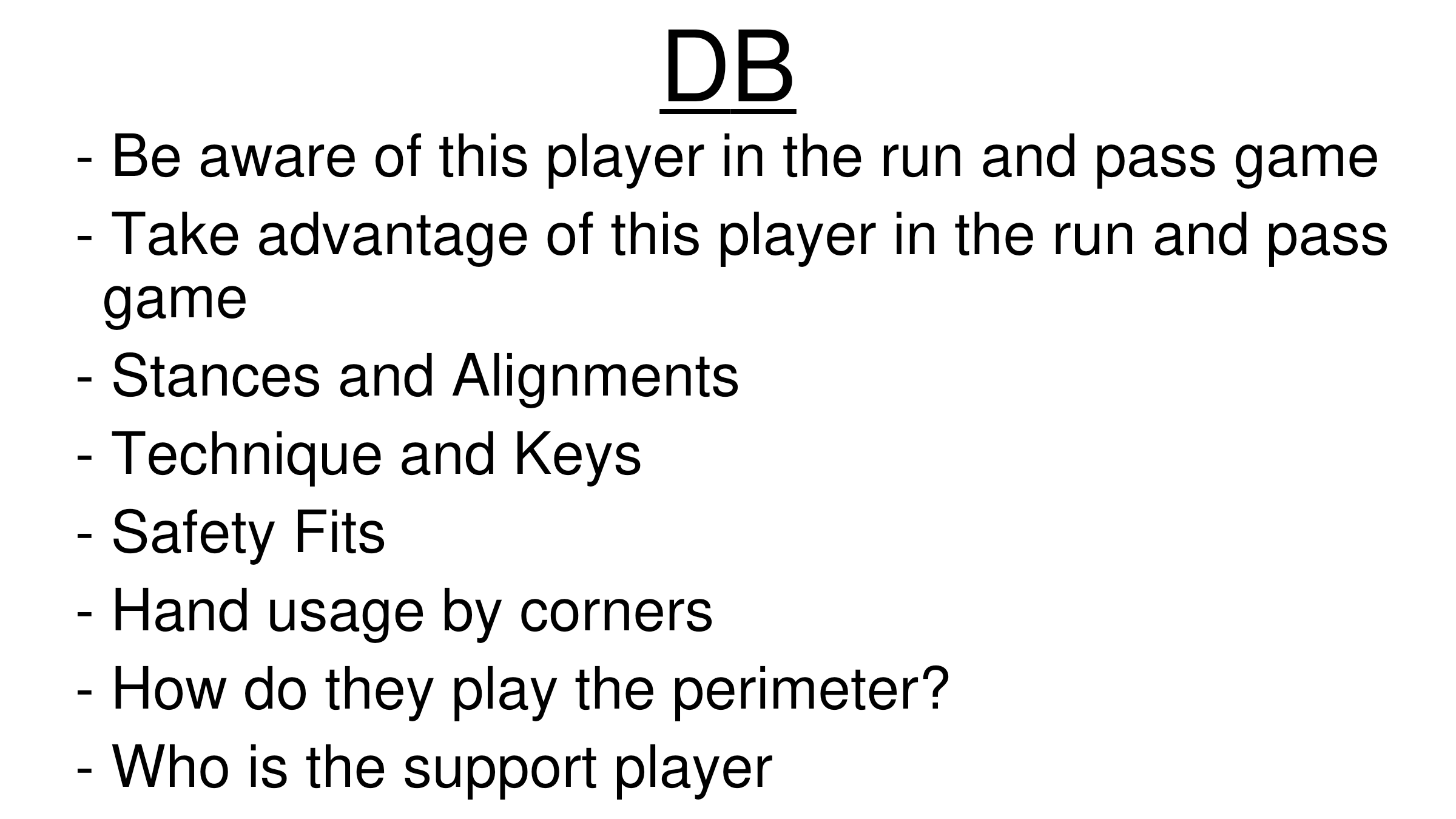 Game Planning Defensive Personnel — diagram 9
