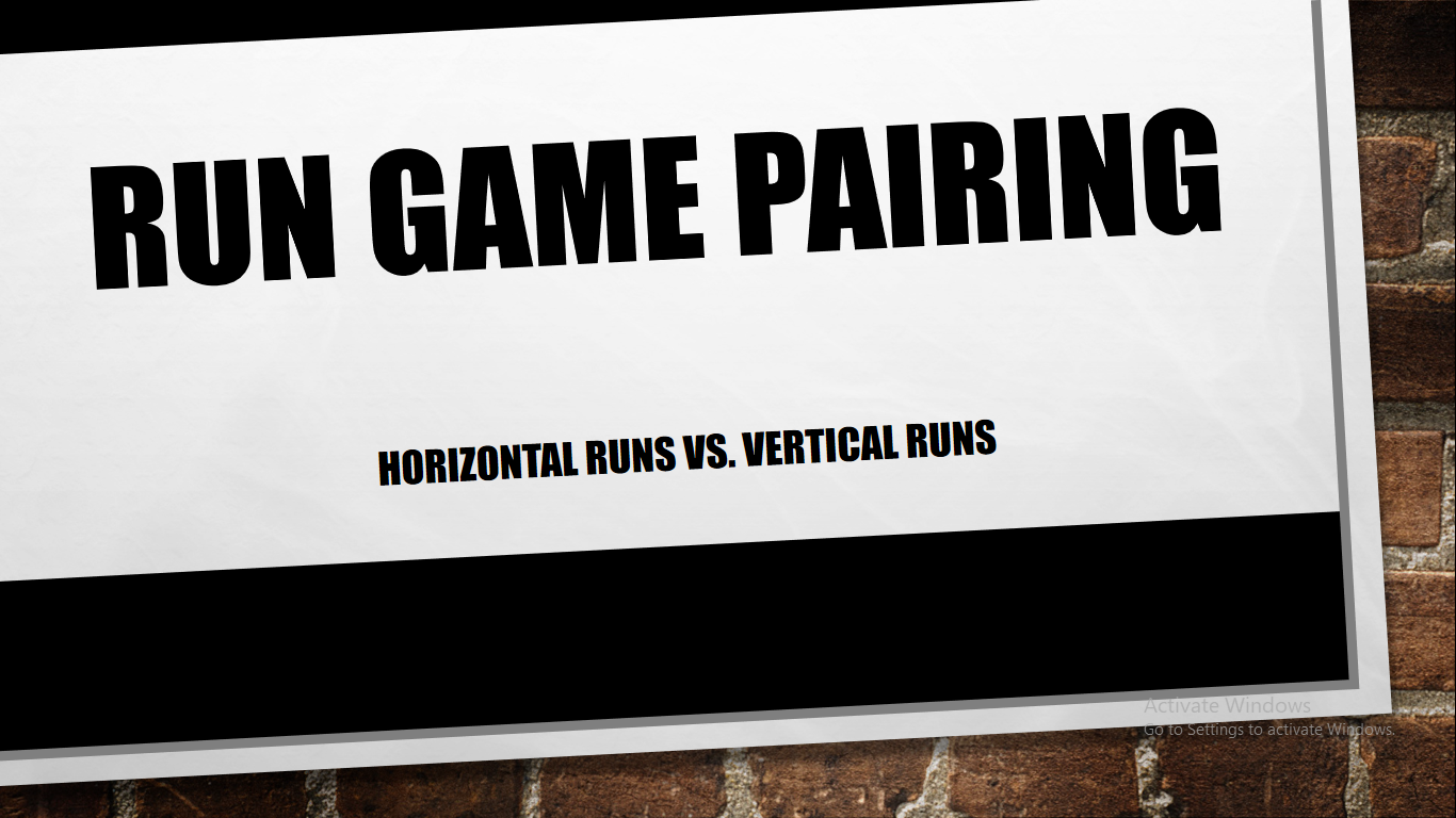 Run Game Pairings — diagram 4