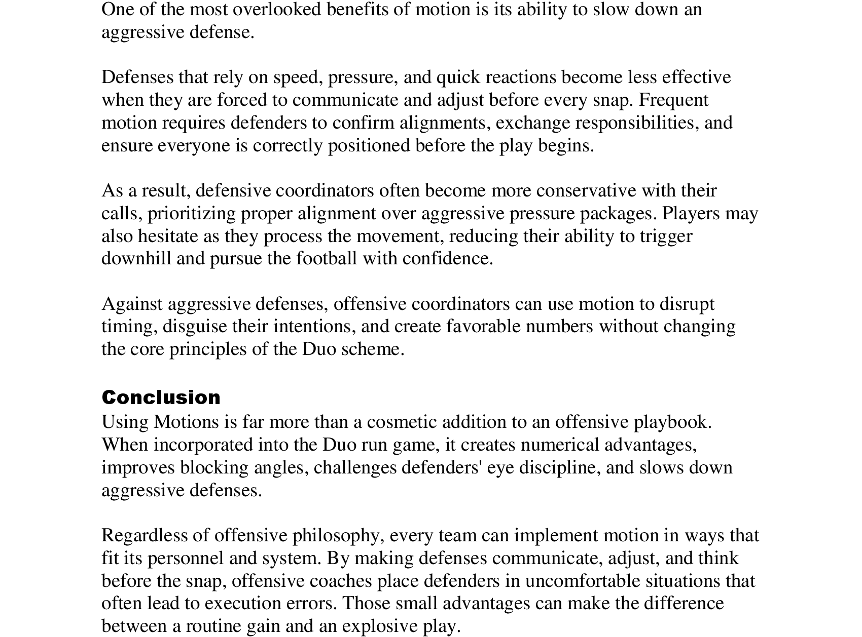 Using Pre-Snap Movement in Duo Run Scheme Offense — diagram 3