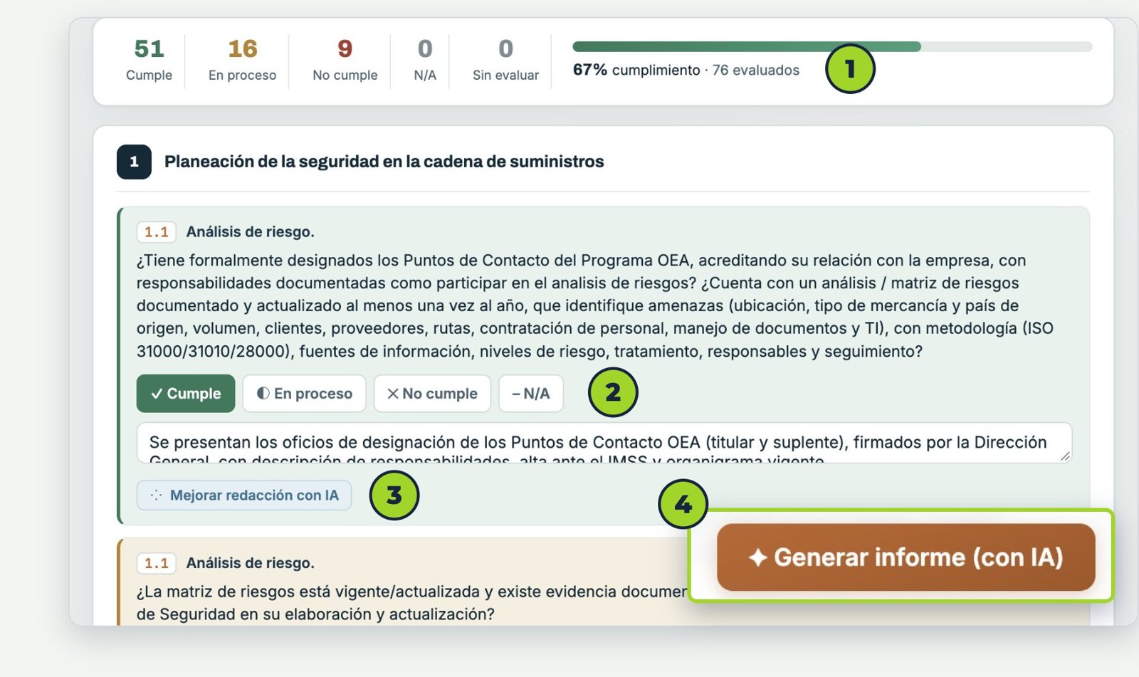 Informes de Auditoría OEA: usted califica, la herramienta redacta