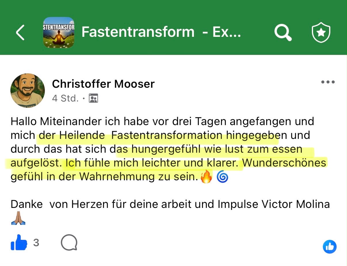Kein Hunger beim Fasten
