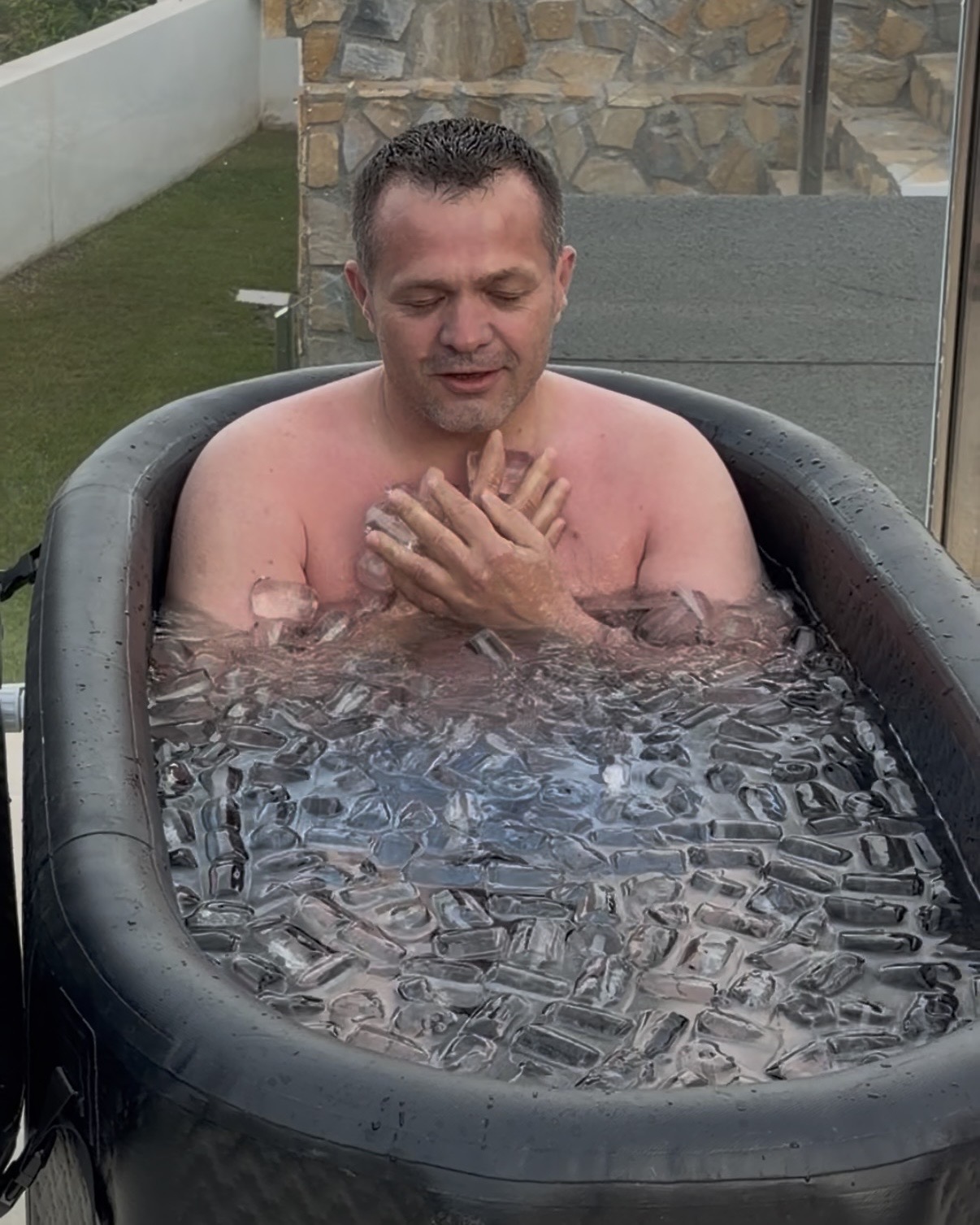 Eisbad im Retreat