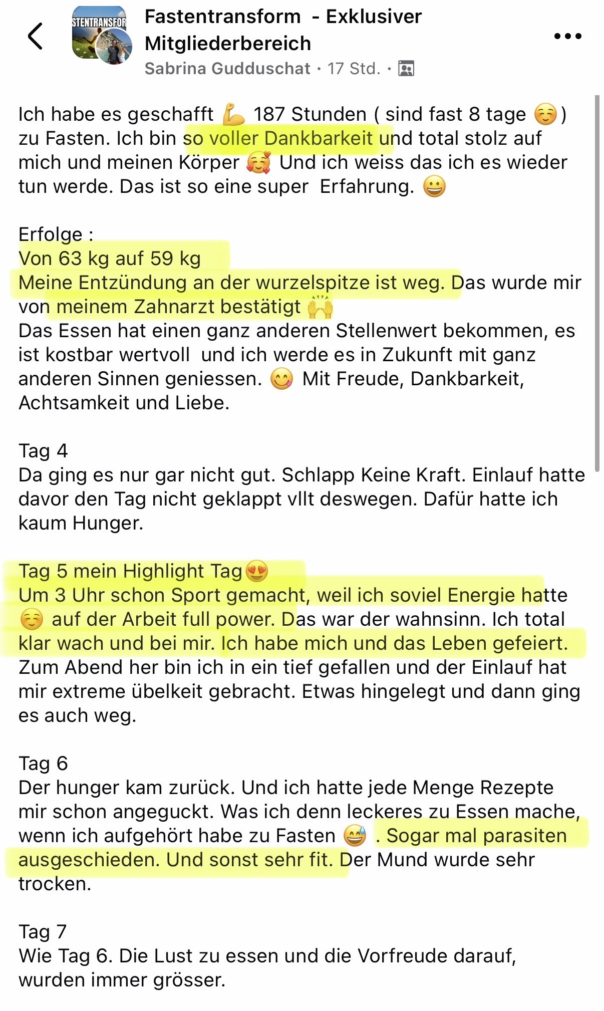 Erfahrungsbericht Teilnehmer