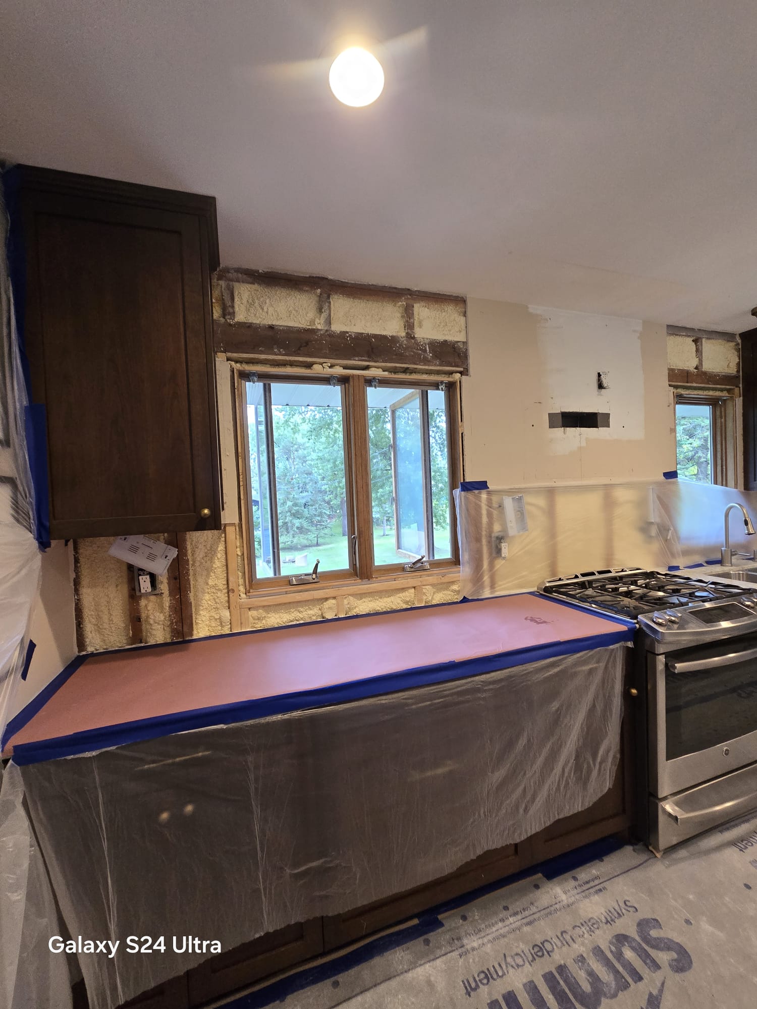 Ceramic tile accent wall installation completed by Castro Remodeling & Painting LLC in Golden Valley MN