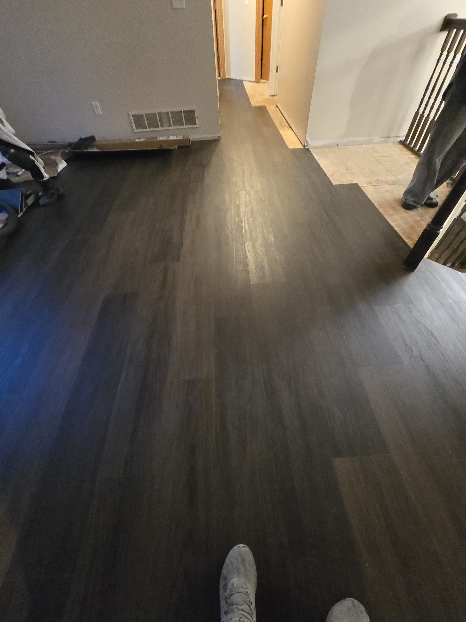 Hardwood floor installation completed by Castro Remodeling & Painting LLC in Minneapolis MN