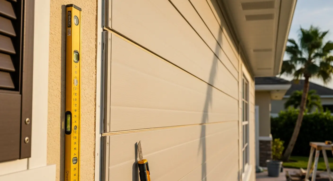 Fiber cement siding installation