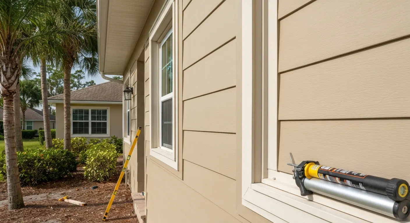 Siding replacement work