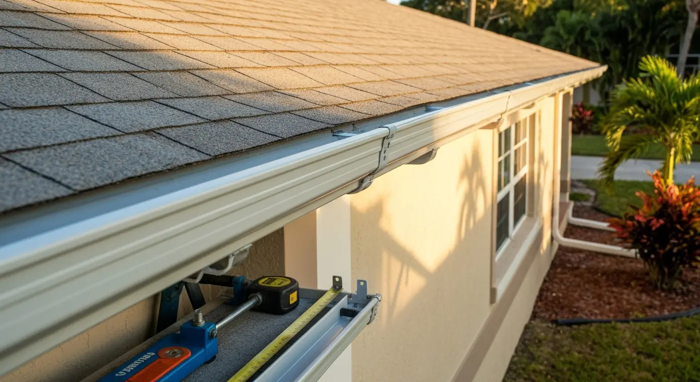 New gutter installation