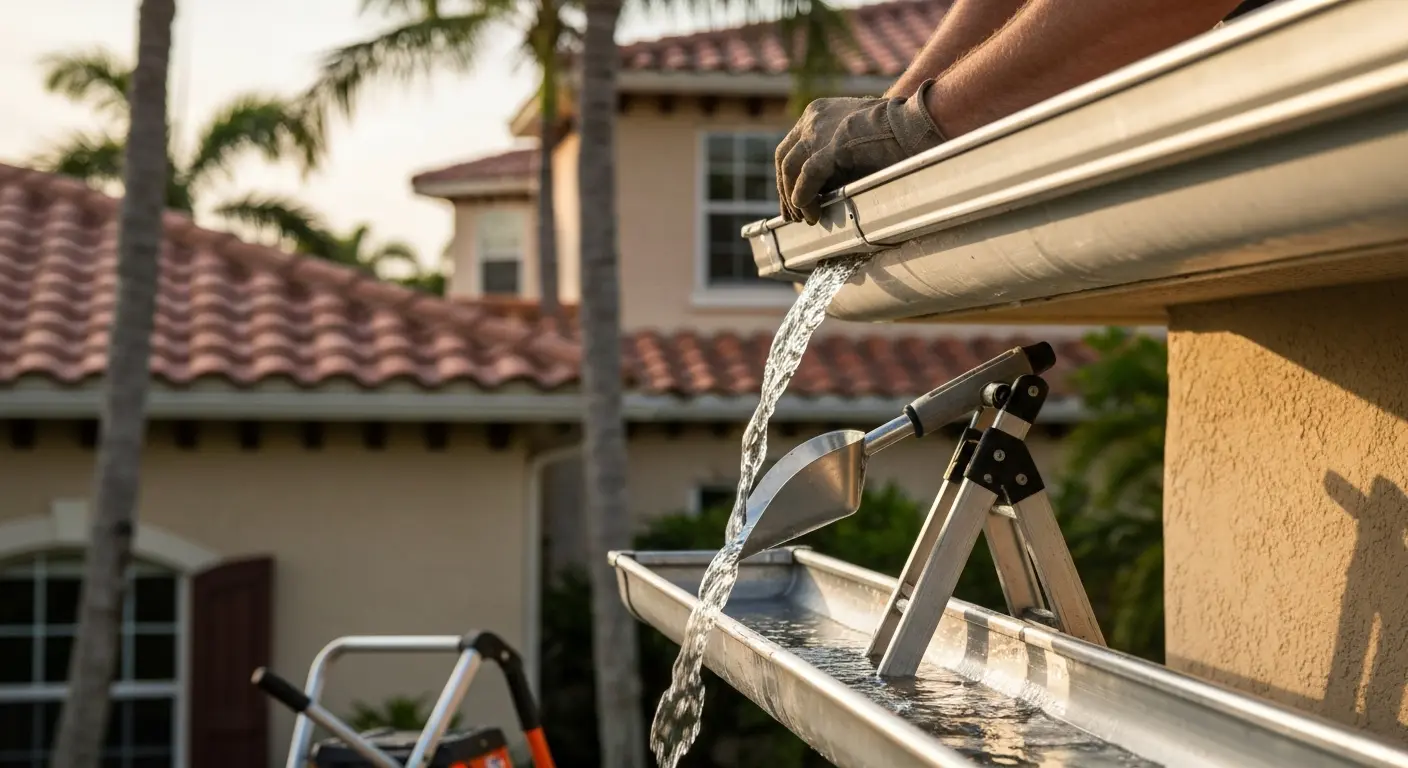 Gutter repair and cleaning service