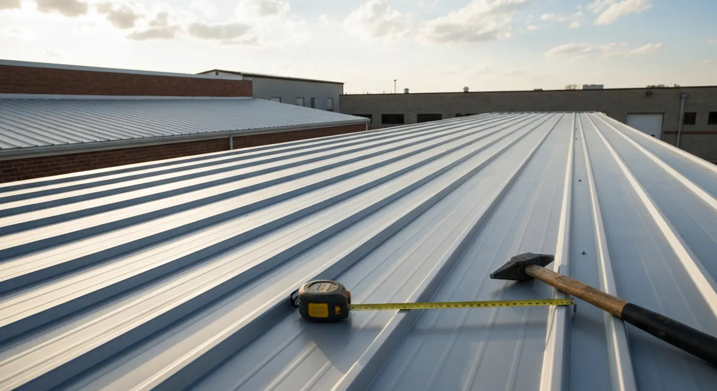 Metal roof installation