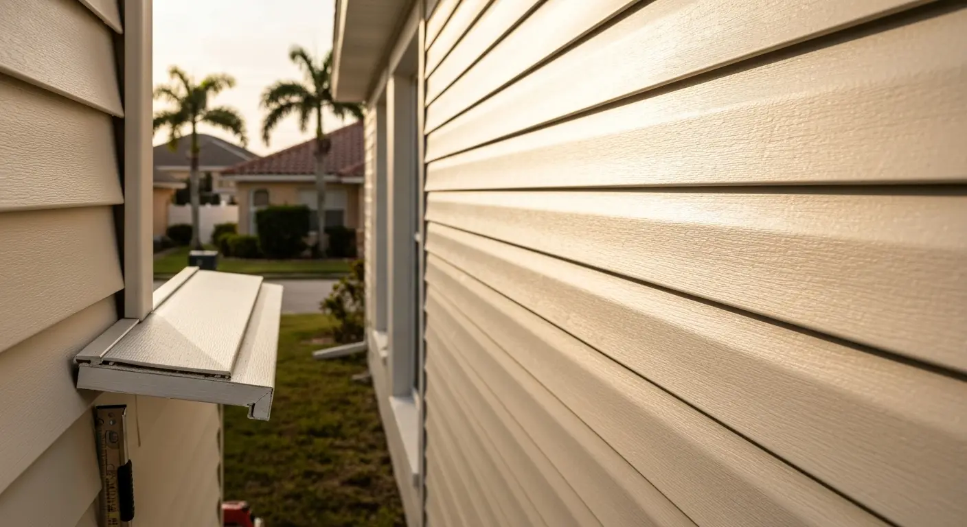 Vinyl siding installation