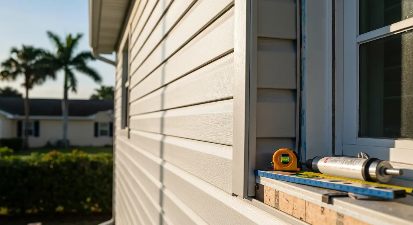 Siding repair work
