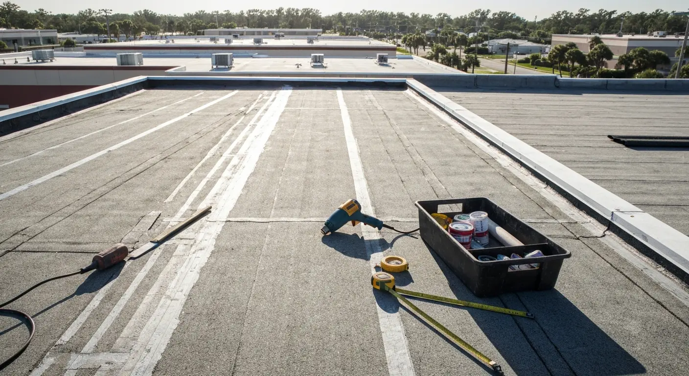 Commercial roofing service