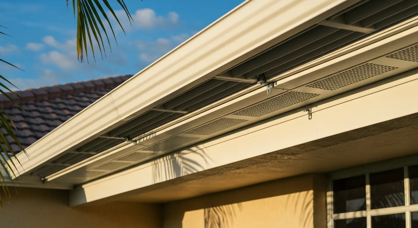 Vented soffit panel installation