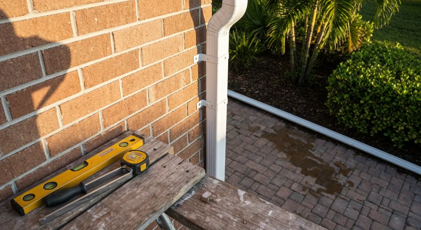 Downspout repair service