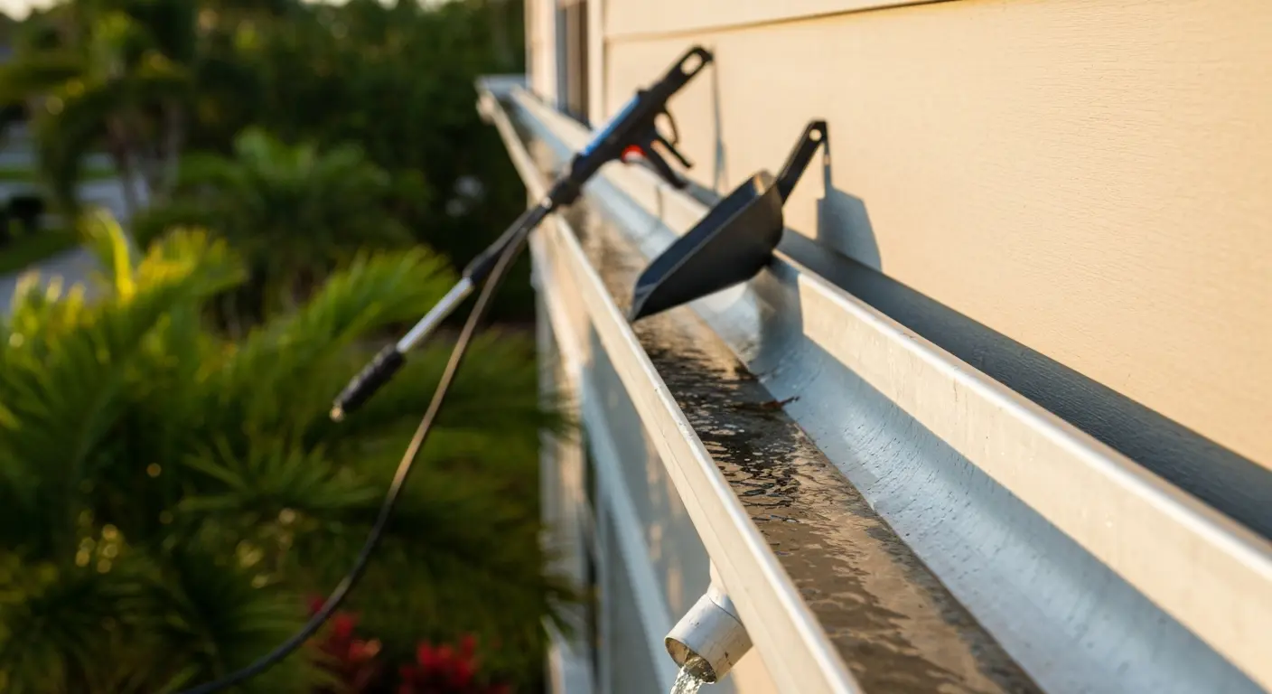 Gutter cleaning service