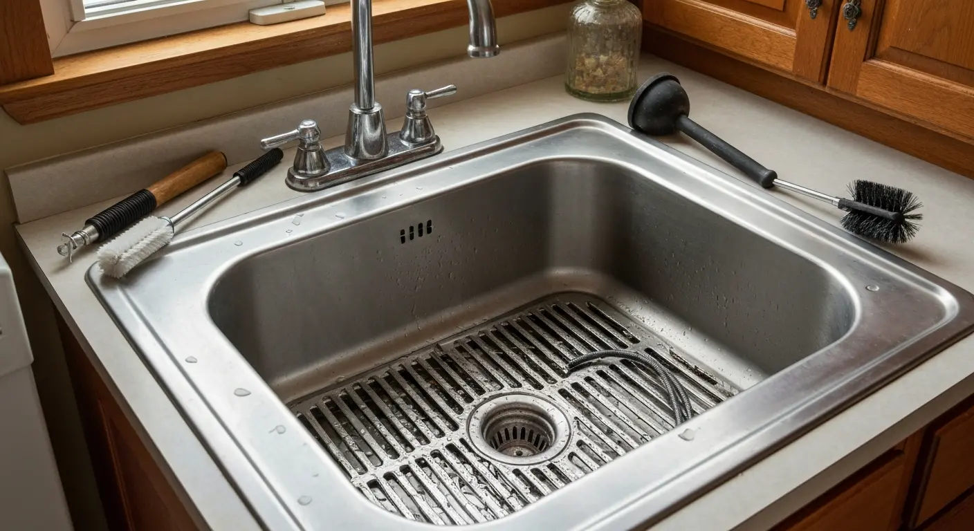 Kitchen drain cleaning service