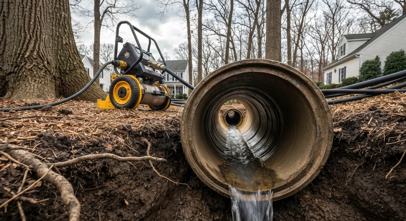 Tree roots affecting sewer lines