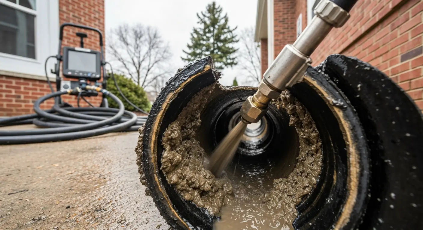 Grease buildup drain cleaning service