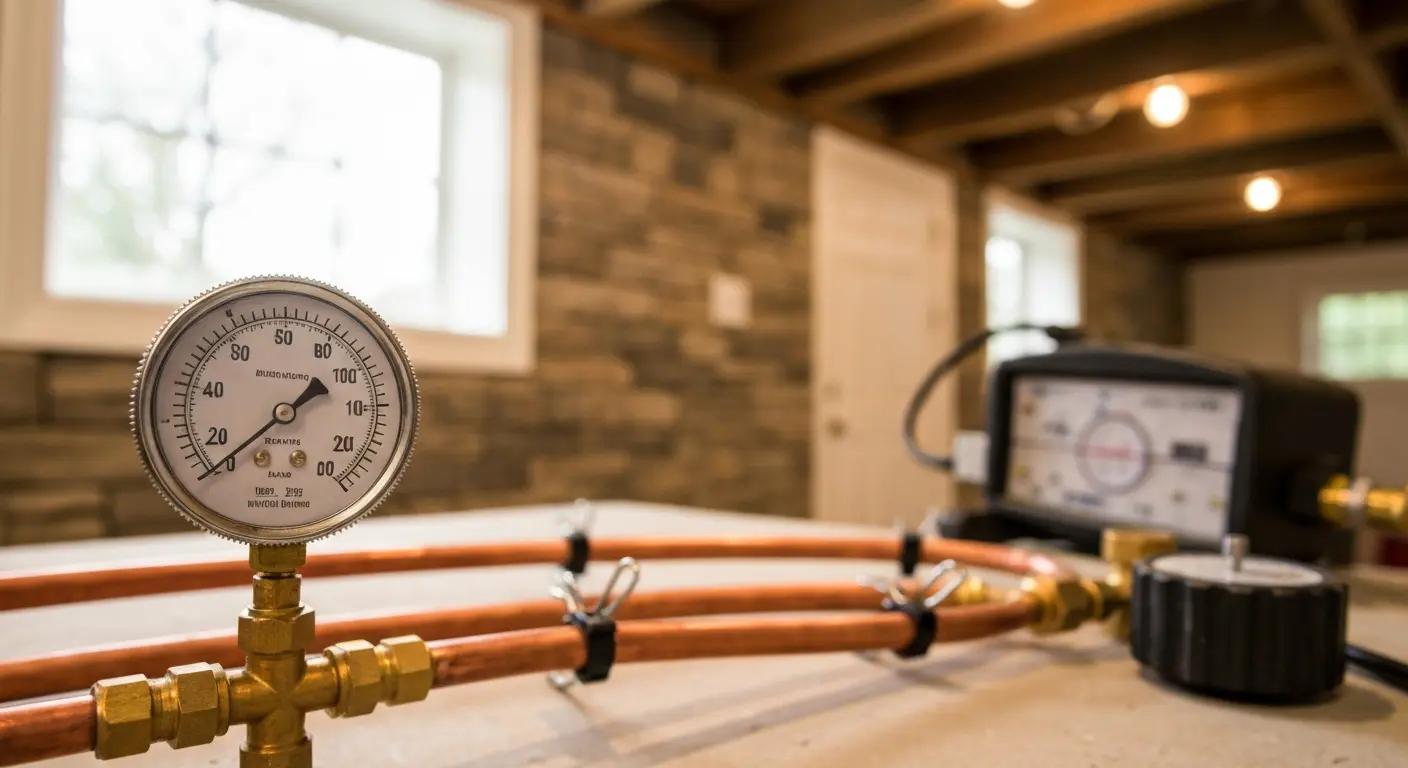 Water supply line testing