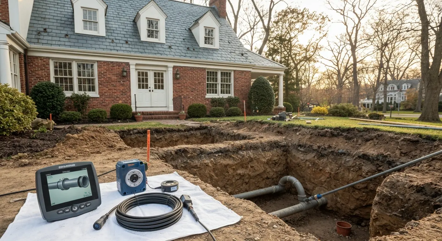 Main sewer line work