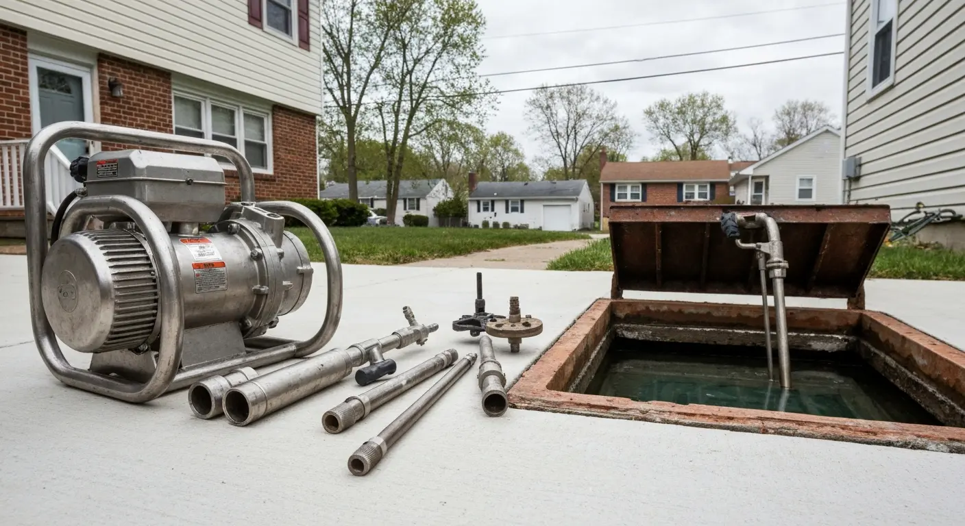 Sewer drain cleaning service