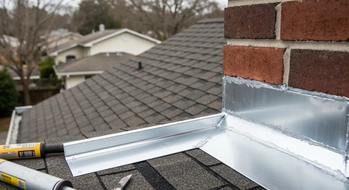 Flashing repair work