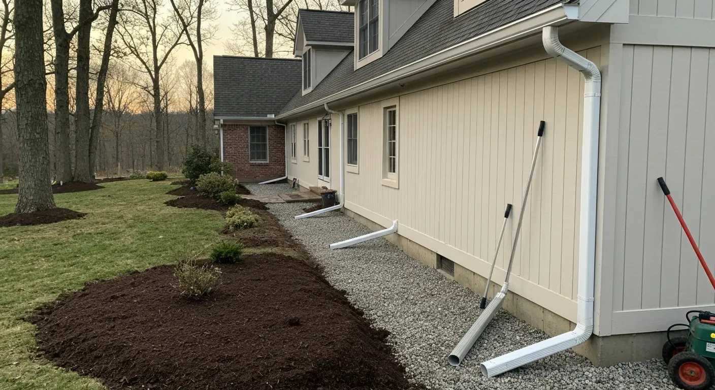 Exterior drainage work in Hackettstown NJ
