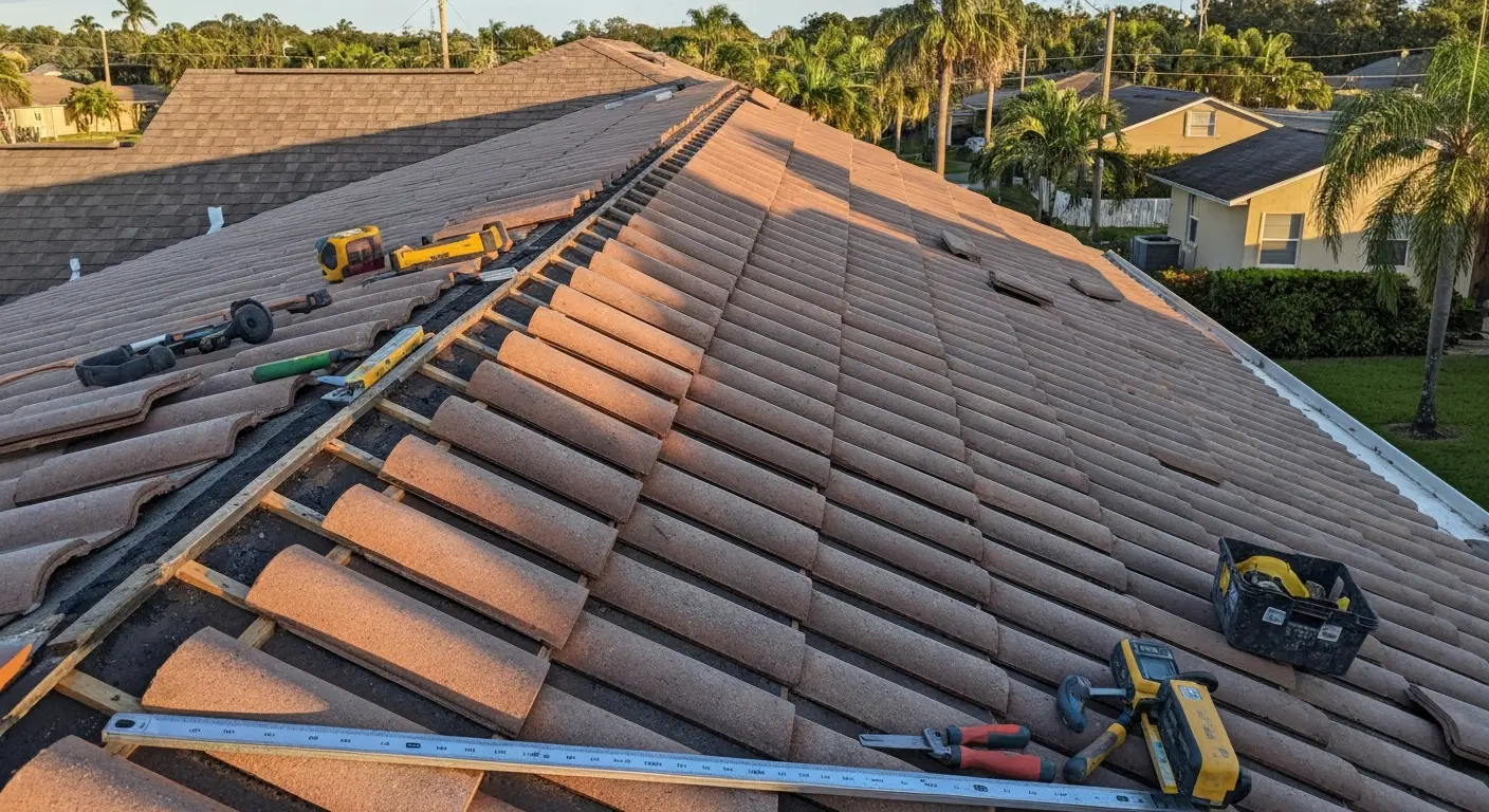 Storm damage tile repair