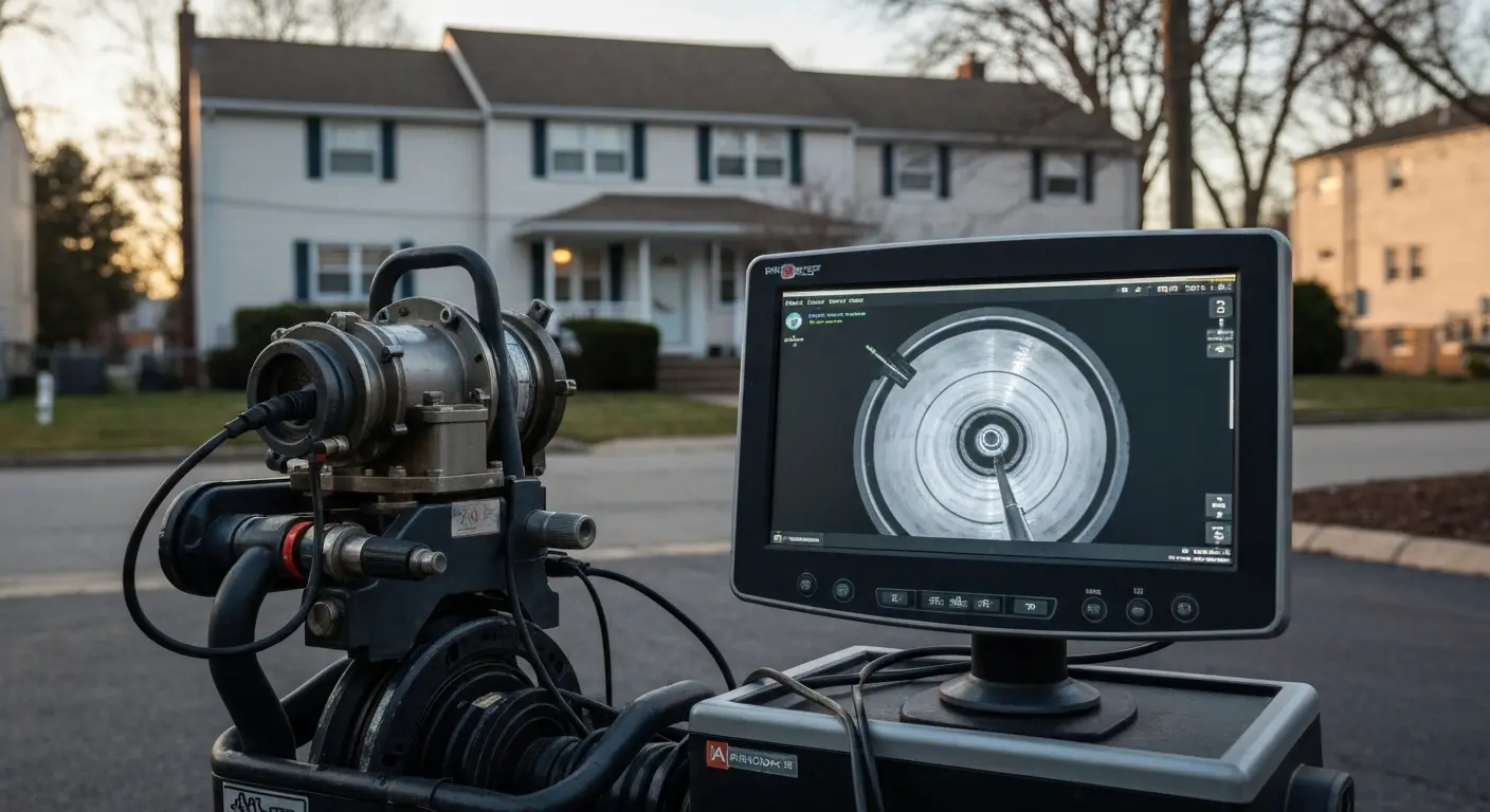 Sewer line camera inspection