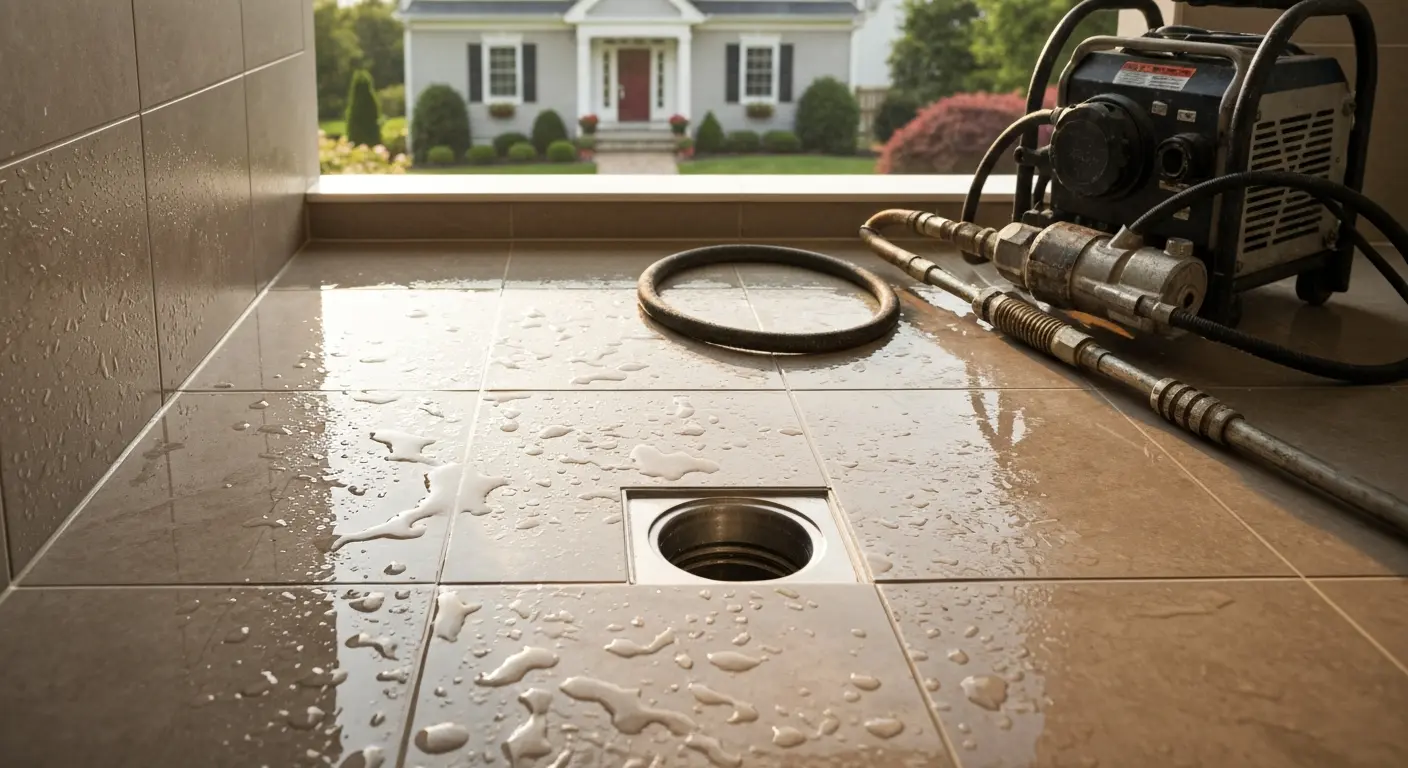 Shower drain cleaning in Bergen County