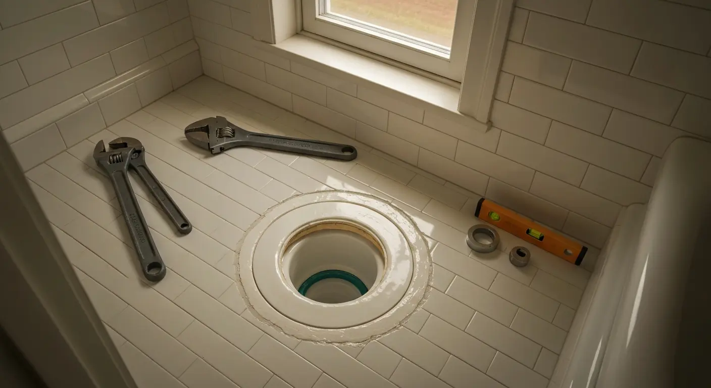 Toilet flange inspection