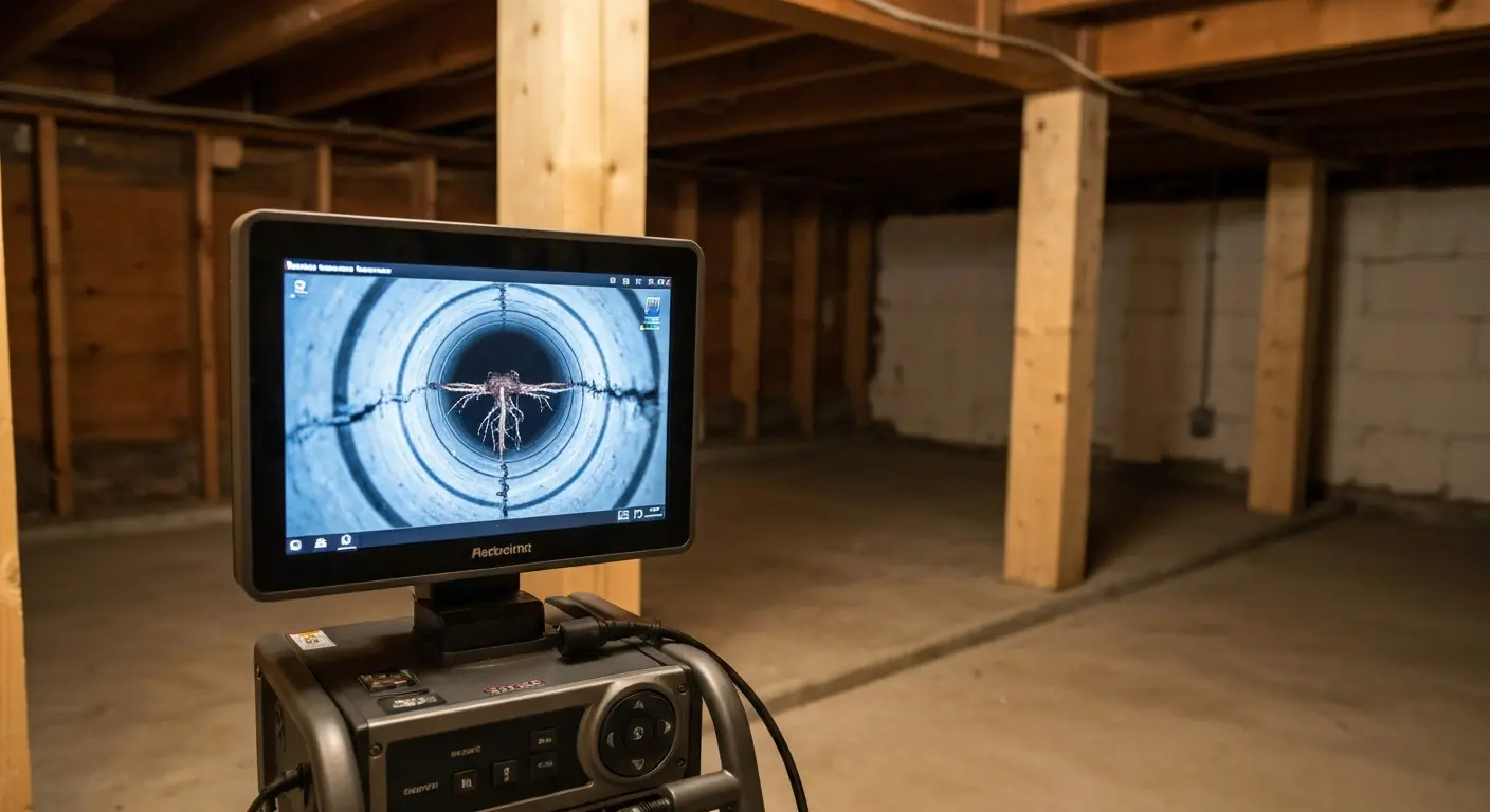 Sewer line repair inspection