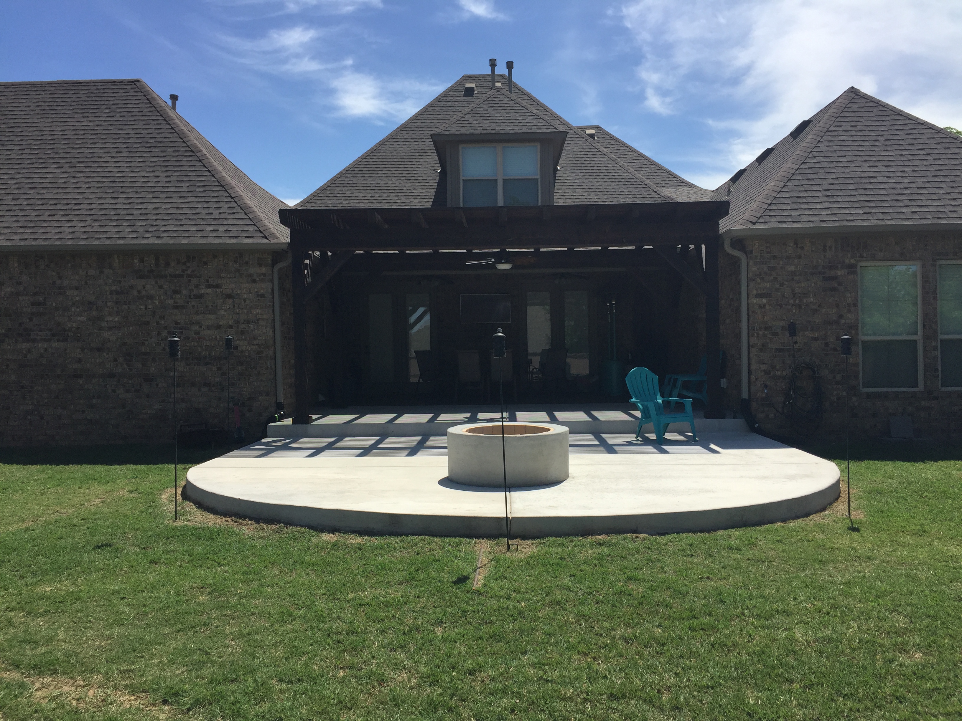 Patio construction project