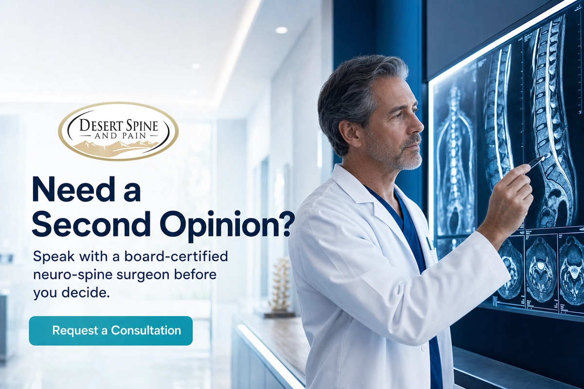 Desert Spine and Pain — Second Opinion
